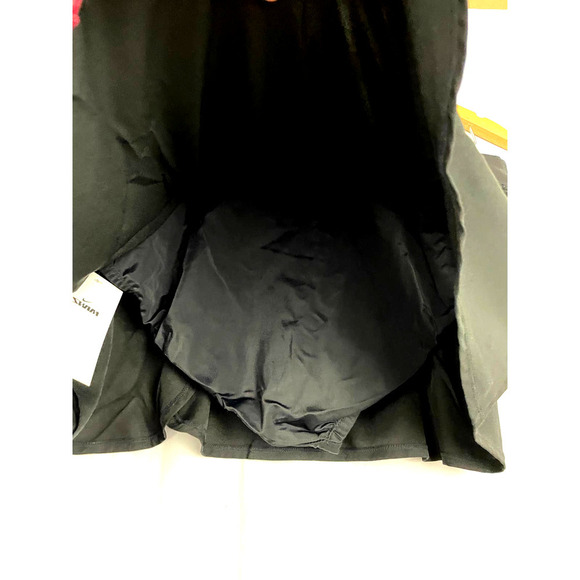 NEW Nike Solid Board Skirt 1X Black Swimsuit Bottoms Zip Pocket Side Slit Active - Picture 7 of 12